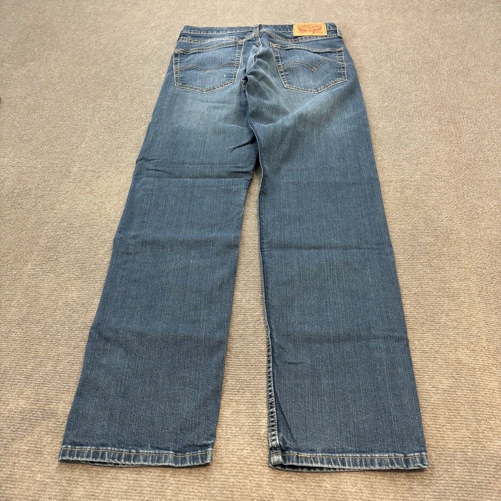 Levis 505 Jeans Mens 31 Fits 30x30 Straight Leg Blue Stone Wash Denim Classic